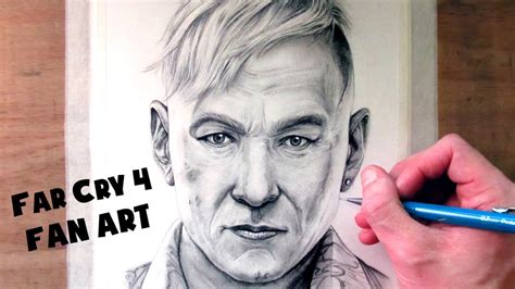 Far Cry 4 - Pagan Min Drawing - Fan Art Time Lapse - YouTube