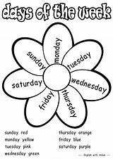 Free Printable Days Of The Week Coloring Pages sketch template