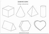 3d Shapes Coloring Pages  Easy For Kids sketch template