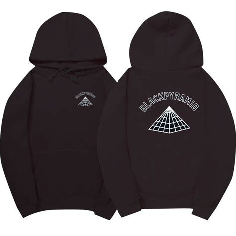 Black Pyramid Black Hoodie | Hoodies men, Black hoodie, Hoodies