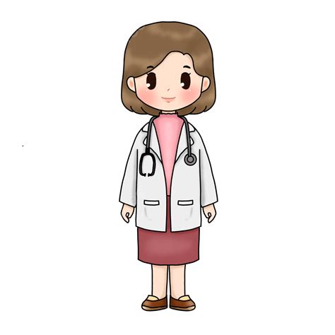 Chibi Doctor Hd Transparent, Cute Chibi Female Doctor Cartoon, Female ...