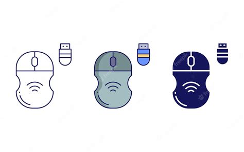 Premium Vector | Wireless mouse vector icon