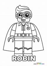 Lego Robin  Coloring Pages For Kids sketch template