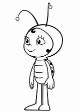 Maja Disegni Maia Biene Colorare Kleurplaat Abeille Kleurplaten  sketch template