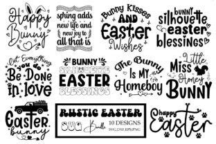 Rustic Farmhouse Easter SVG Bundle Graph Graphic by DollarSmart · Creative Fabrica