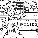 Policeman Coloring Page For Kids 12902430 Vector Art At Vecteezy sketch template