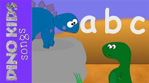 ABC song alphabet song British "zed" version | Dino Kids Songs - YouTube