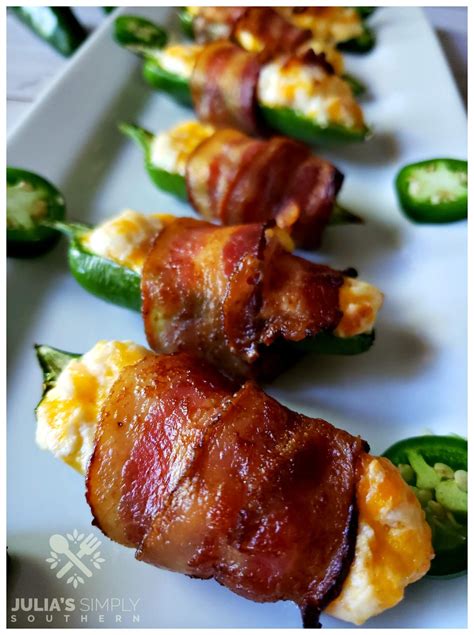 Easy Bacon Wrapped Jalapeño Poppers - Julias Simply Southern