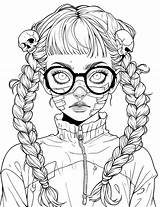 Nerd Coloring Pages sketch template