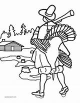 Pilgrims Turkeys Coloring Pages sketch template