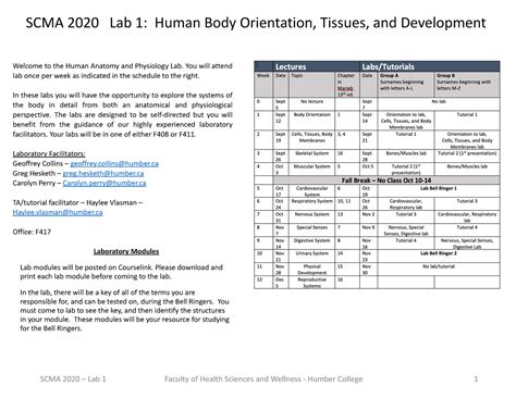 Anatomy Lab 1 copy - Welcome to the Human Anatomy and Physiology Lab ...