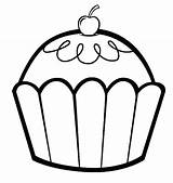 Muffin Coloring Page At GetDrawings  Free Download sketch template