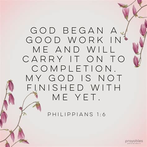 Bible: Philippians 1:6 - Prayables