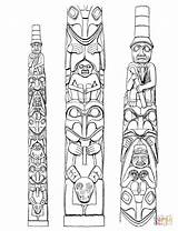 Printable Totem Pole Cutouts sketch template
