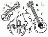 Musical Instruments Coloring Pages sketch template