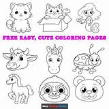Simple Coloring Pages For Kids sketch template
