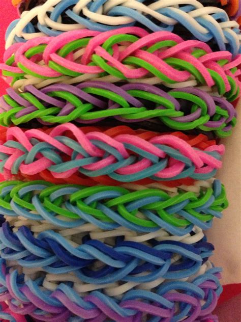 Looms Bracelet Patterns | Rainbow loom patterns, Rainbow loom designs, Rainbow loom bands