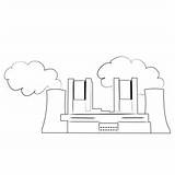 Coal Power Plant Coloring Page For Kids  Free Plants Printable sketch template