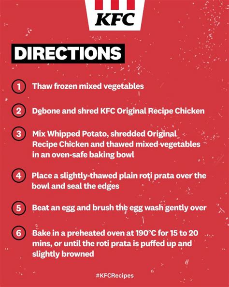 Latest KFC S'pore Recipe makes Chicken Pot Pie using Whipped Potato ...