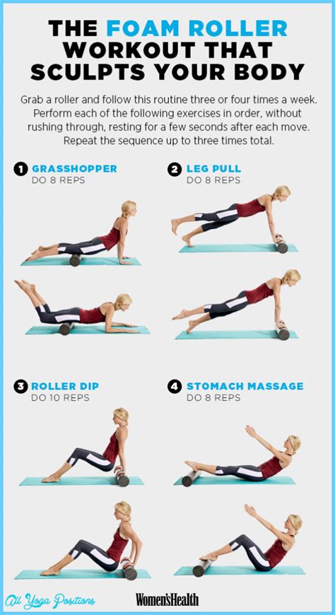 Pilates Foam Roller Exercises - AllYogaPositions.com