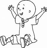 Caillou Coloring Pages Print Free Rosie And  sketch template