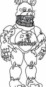 Fnaf Spring Trap  Free Coloring Pages sketch template
