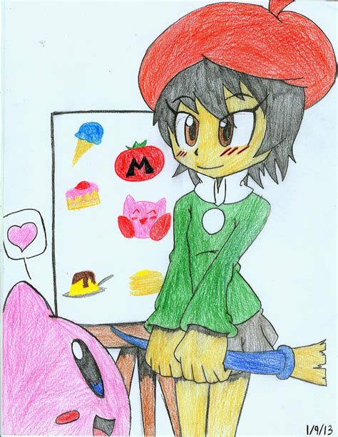 Adeline and Kirby by ADSHedgehog on DeviantArt