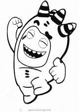 Oddbods Fuse Is Jumping Coloring Pages  XColoringscom sketch template