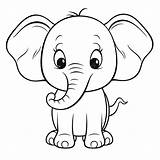 Elefante Para Colorear  Coloring Pages sketch template