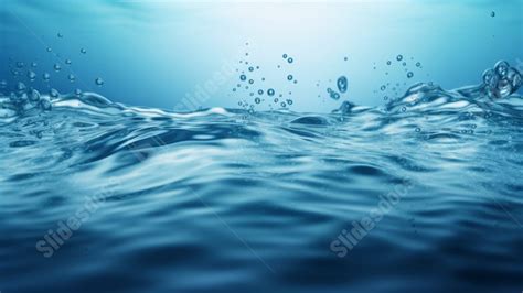 Water Blue Water Drop Powerpoint Background For Free Download - Slidesdocs