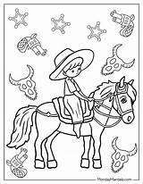 Printable Cowboy Coloring Pages For Kids Cool2bkids Rideem sketch template