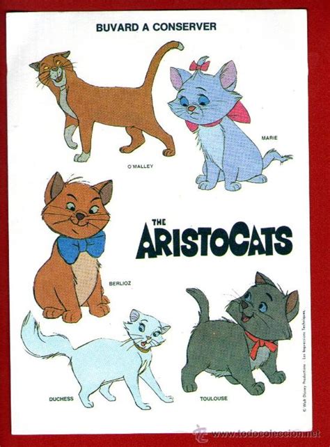 papel secante de los aristogatos - walt disney - Comprar Papel Secante antiguo en todocoleccion ...