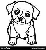 Cartoon Dog coloring Page Royalty Free Vector Image sketch template