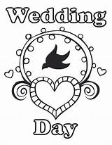 Free Marry And Weddings Coloring Pages Download  sketch template