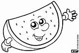 Cute Happy Watermelon Slice Coloring Page  Free Printable Pages sketch template