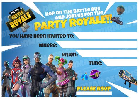 Excited to share the latest addition to my #etsy shop: Fortnite Birthday Party Inv… | Printable ...