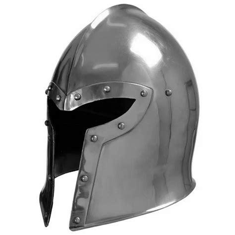 MEDIEVAL HELMET GREAT Knight Templar Barbuta Helmet Replica SCA LARP 18GA $69.00 - PicClick