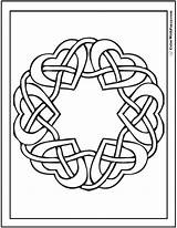 Celtic Knot Heart Coloring Pages sketch template
