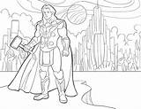 Prince Thor Coloring Page  Free Printable Pages For Kids sketch template