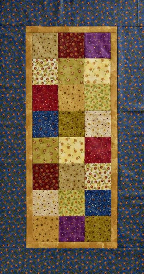 FREE-One-Patch Table Runner pattern| AllPeopleQuilt.com..This easy project, which features Jill ...