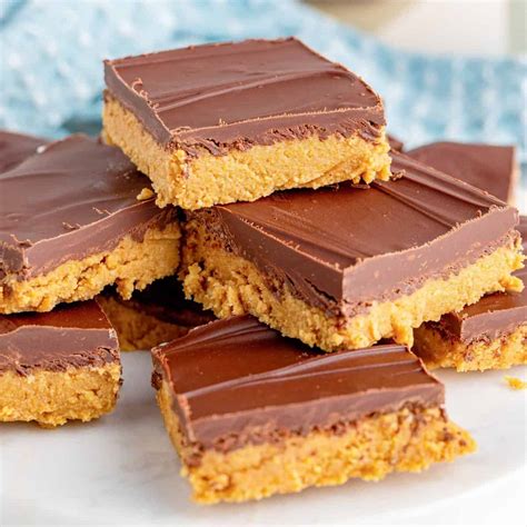 Grandma's Peanut Butter Bars (No-Bake) - The Country Cook