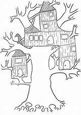 Treehouse Coloring Pages  Best For Kids sketch template