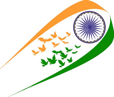 Indian Flag Art Vector, Indian Flag, Flag, Republic Day PNG and Vector ...