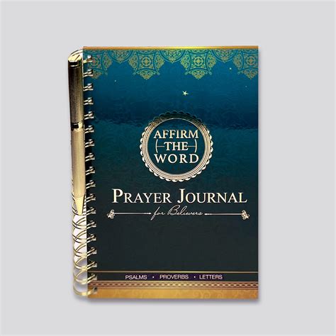 Affirm The Word Prayer Journal & Pen (Teal) – Affirm The Word Literary