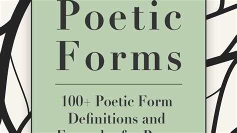 Poetic Forms - Writer's Digest