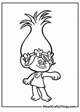 Poppy Troll Coloring Pages  Nation sketch template