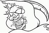 Free Printable Skull Coloring Pages For Kids sketch template