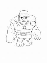 Giant Clash Royale coloring Page sketch template