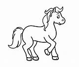 Cartoon Horse Coloring Pages sketch template