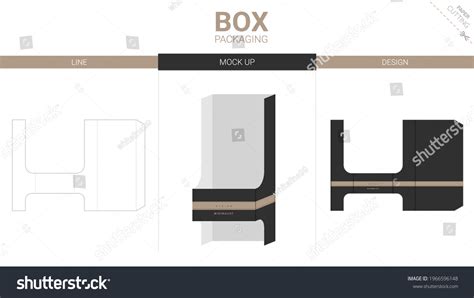 Box Packaging Mockup Die Cut Template Stock Vector (Royalty Free ...